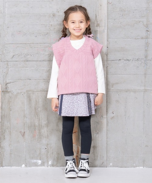 RAGMART（ラグマート）の「サイドオープンベスト（ベスト・キッズ・グリーン/ピンク/ブラック/キャメル・110cm/120cm/130cm/100cm）」の11枚目の写真