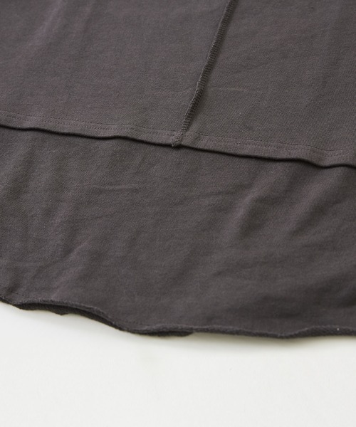 CUBE SUGAR（キューブシュガー）の「WEB限定無地スウェットレイヤード風長袖チュニック（チュニック・レディース・サックスブルー/ナチュラル/チャコールグレー/ピンク・M）」の21枚目の写真