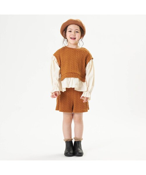 Ampersand（アンパサンド）の「ベレー帽（ハンチング/ベレー帽・キッズ・ブラック/ブラウン/マスタード/ワインレッド・48/50/52/54/56）」の8枚目の写真