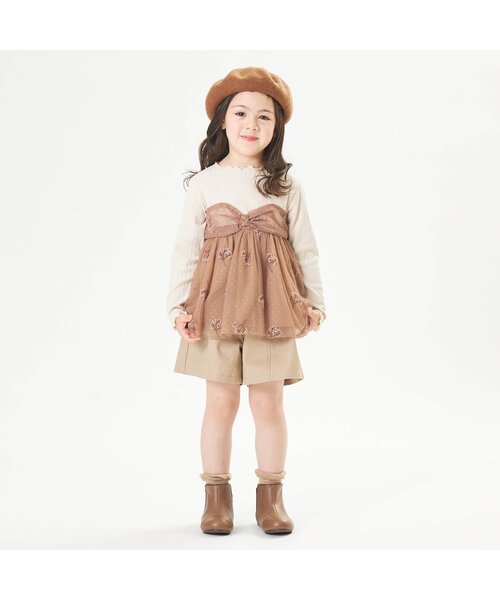 Ampersand（アンパサンド）の「ベレー帽（ハンチング/ベレー帽・キッズ・ブラック/ブラウン/マスタード/ワインレッド・48/50/52/54/56）」の9枚目の写真