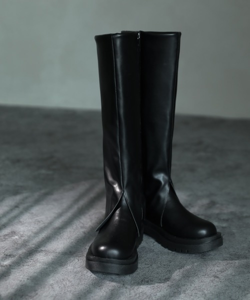 VIVIAN（ヴィヴィアン）の「厚底ラップルーズブーツ ZOZOTOWN+オフィシャルサイト限定商品（ブーツ・レディース・ブラック・LL/S/M/L）」の9枚目の写真