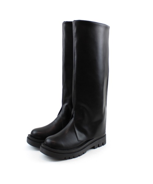 VIVIAN（ヴィヴィアン）の「厚底ラップルーズブーツ ZOZOTOWN+オフィシャルサイト限定商品（ブーツ・レディース・ブラック・LL/S/M/L）」の5枚目の写真