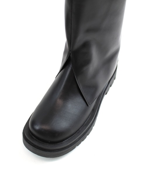 VIVIAN（ヴィヴィアン）の「厚底ラップルーズブーツ ZOZOTOWN+オフィシャルサイト限定商品（ブーツ・レディース・ブラック・LL/S/M/L）」の3枚目の写真