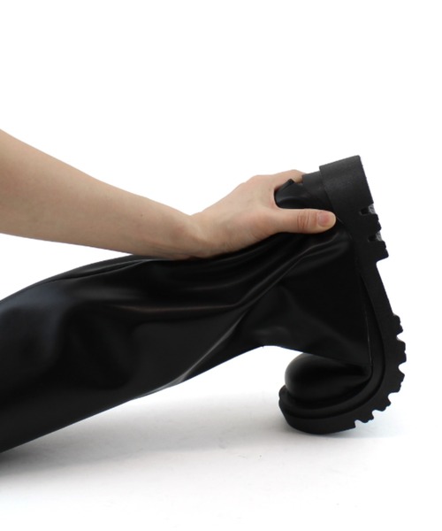 VIVIAN（ヴィヴィアン）の「厚底ラップルーズブーツ ZOZOTOWN+オフィシャルサイト限定商品（ブーツ・レディース・ブラック・LL/S/M/L）」の6枚目の写真