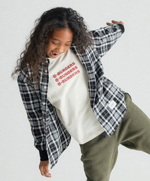 GENERATOR（ジェネレーター）の「GENERATOR/ジェネレーター バンドカラーシャツ（シャツ/ブラウス・キッズ・ブラウン系その他2/ベージュ系その他6/ブルー系その他5/ブラック・M/L/XL）」の2枚目の写真