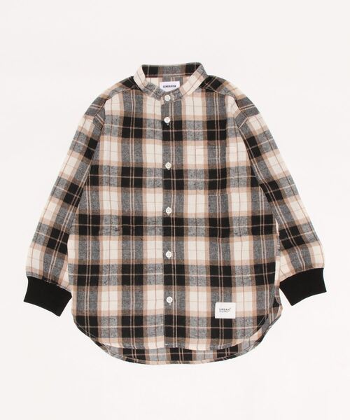 GENERATOR（ジェネレーター）の「GENERATOR/ジェネレーター バンドカラーシャツ（シャツ/ブラウス・キッズ・ブラウン系その他2/ベージュ系その他6/ブルー系その他5/ブラック・M/L/XL）」の7枚目の写真