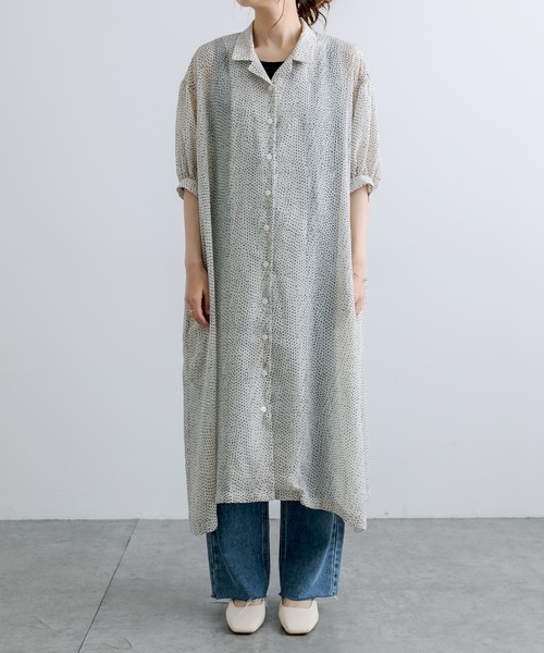 PUAL CE CIN（ピュアルセシン）の「【Du noir】ドット柄ワンピース（ワンピース・レディース・ブラック/アイボリー・FREE）」の13枚目の写真