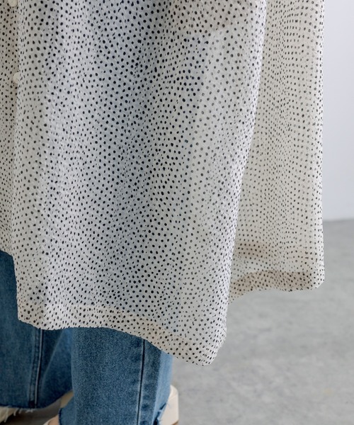 PUAL CE CIN（ピュアルセシン）の「【Du noir】ドット柄ワンピース（ワンピース・レディース・ブラック/アイボリー・FREE）」の18枚目の写真