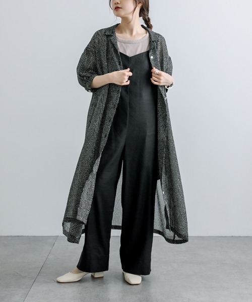 PUAL CE CIN（ピュアルセシン）の「【Du noir】ドット柄ワンピース（ワンピース・レディース・ブラック/アイボリー・FREE）」の12枚目の写真