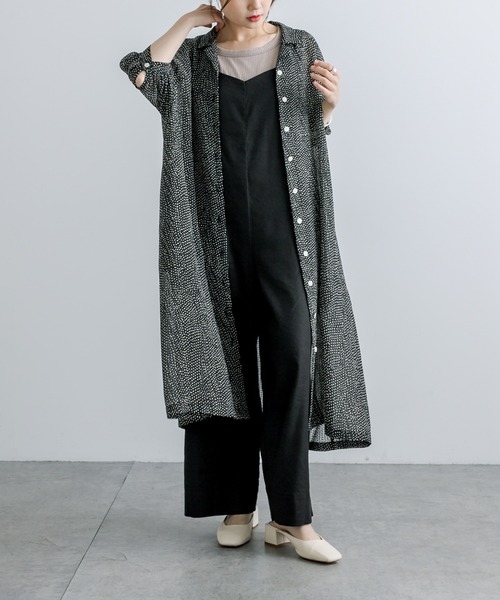 PUAL CE CIN（ピュアルセシン）の「【Du noir】ドット柄ワンピース（ワンピース・レディース・ブラック/アイボリー・FREE）」の14枚目の写真