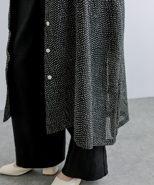 PUAL CE CIN（ピュアルセシン）の「【Du noir】ドット柄ワンピース（ワンピース・レディース・ブラック/アイボリー・FREE）」の22枚目の写真