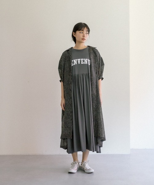 PUAL CE CIN（ピュアルセシン）の「【Du noir】ドット柄ワンピース（ワンピース・レディース・ブラック/アイボリー・FREE）」の19枚目の写真