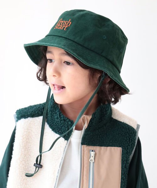 B:MING by BEAMS（ビーミングバイビームス）の「B:MING by BEAMS / バケットハット（ハット・キッズ・ホワイト/ブラック/グリーン・ONE SIZE）」の10枚目の写真