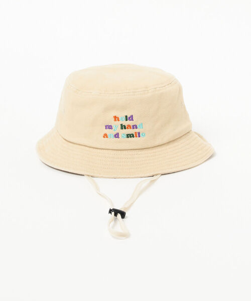 B:MING by BEAMS（ビーミングバイビームス）の「B:MING by BEAMS / バケットハット（ハット・キッズ・ホワイト/ブラック/グリーン・ONE SIZE）」の6枚目の写真