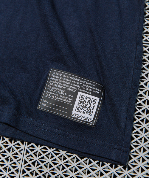 B.C STOCK(ベーセーストック)の「【3x3.EXE】 フットボールTシャツ(Tシャツ/カットソー・メンズ・ホワイト系その他/ネイビー・LARGE/MEDIUM)」の4枚目の写真