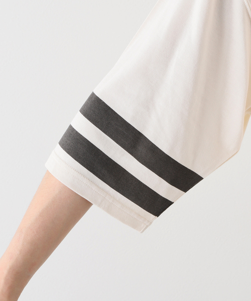 B.C STOCK(ベーセーストック)の「【3x3.EXE】 フットボールTシャツ(Tシャツ/カットソー・メンズ・ホワイト系その他/ネイビー・LARGE/MEDIUM)」の17枚目の写真