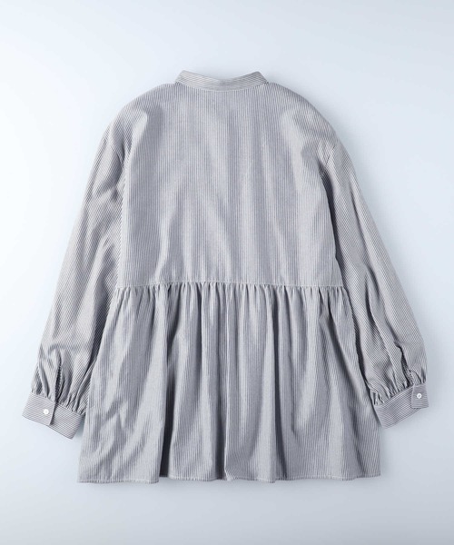 HONEYSUCKLE ROSE(ハニーサックルローズ)の「【HONEYSUCKLE ROSE】ティアードブラウス(シャツ/ブラウス・レディース・ホワイト/ネイビー×ホワイト・L/M)」の6枚目の写真