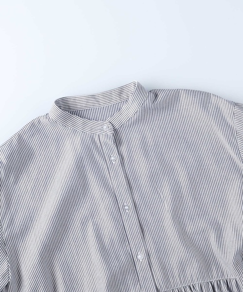 HONEYSUCKLE ROSE(ハニーサックルローズ)の「【HONEYSUCKLE ROSE】ティアードブラウス(シャツ/ブラウス・レディース・ホワイト/ネイビー×ホワイト・L/M)」の7枚目の写真