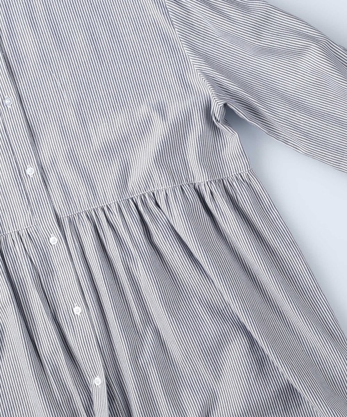 HONEYSUCKLE ROSE(ハニーサックルローズ)の「【HONEYSUCKLE ROSE】ティアードブラウス(シャツ/ブラウス・レディース・ホワイト/ネイビー×ホワイト・L/M)」の9枚目の写真