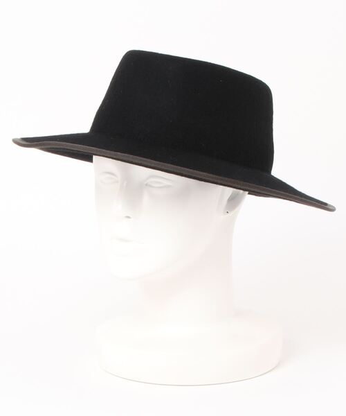 ROSE BUD（ローズバッド）の「(CONTROL FREAK)パイピングポークパイ型ハット（ハット・レディース・ブラック/ベージュ・FREE）」の10枚目の写真