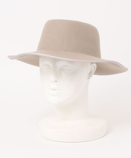 ROSE BUD（ローズバッド）の「(CONTROL FREAK)パイピングポークパイ型ハット（ハット・レディース・ブラック/ベージュ・FREE）」の11枚目の写真