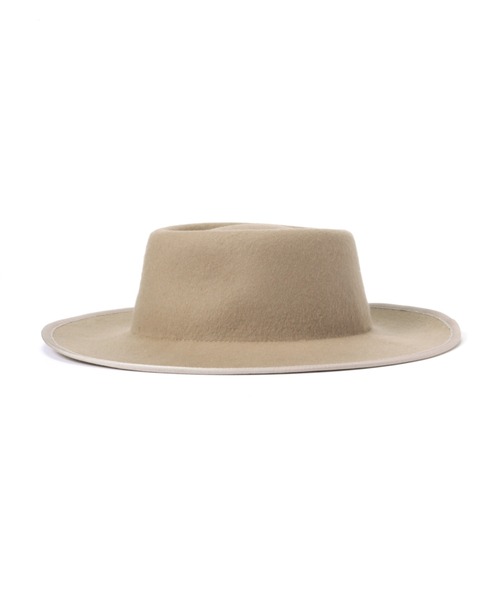 ROSE BUD（ローズバッド）の「(CONTROL FREAK)パイピングポークパイ型ハット（ハット・レディース・ブラック/ベージュ・FREE）」の7枚目の写真