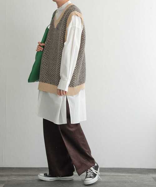 SENSE OF PLACE by URBAN RESEARCH（センスオブプレイスバイアーバンリサーチ）の「バンドカラーロングシャツ（シャツ/ブラウス・メンズ・ホワイト系その他/ホワイト・LARGE/MEDIUM）」の18枚目の写真