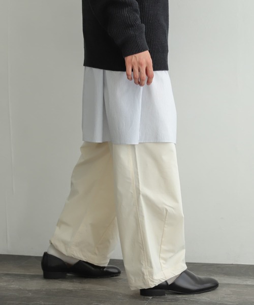 SENSE OF PLACE by URBAN RESEARCH（センスオブプレイスバイアーバンリサーチ）の「バンドカラーロングシャツ（シャツ/ブラウス・メンズ・ホワイト系その他/ホワイト・LARGE/MEDIUM）」の21枚目の写真