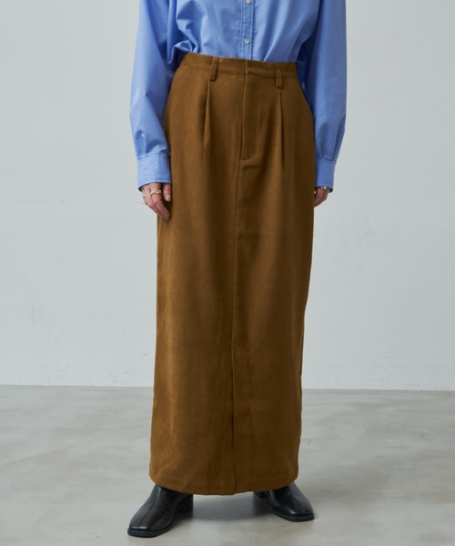 Aunt Marie's(アントマリーズ)の「コーデュロイロングナロースカート/セットアップ対応(スカート・レディース・ブラック/レオパード/ピンク/ブラウン/アイボリー・FREE/MT)」の18枚目の写真