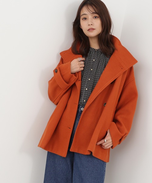 N.（N. Natural Beauty Basic）（エヌエヌナチュラルビューティーベーシック）の「【追加生産】【S Size Line】◆テックメルトンスタンドネックショートコート（その他アウター・レディース・ブラック/ベージュ/オレンジ・SMALL/MEDIUM）」の21枚目の写真