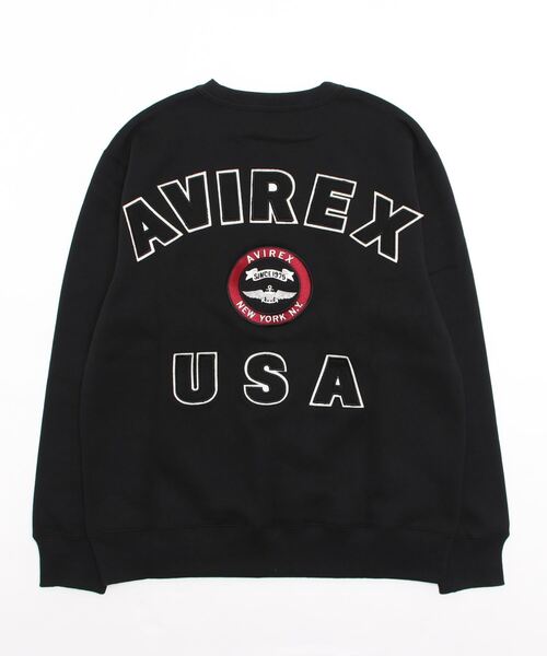 AVIREX(アヴィレックス)の「VARSITY LOGO CREW NECK SWEAT / バーシティ ロゴ クルーネック スウェット / AVIREX / アヴィレックス(スウェット・メンズ・グリーン/ブラック/ホワイト/オレンジ/その他・2XL/L/M/XL)」の10枚目の写真