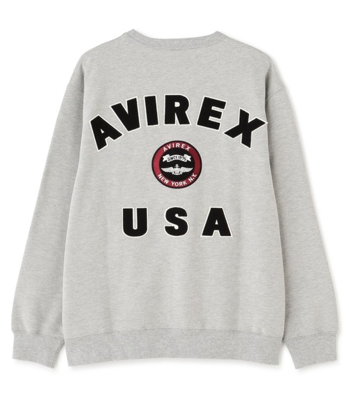 AVIREX(アヴィレックス)の「VARSITY LOGO CREW NECK SWEAT / バーシティ ロゴ クルーネック スウェット / AVIREX / アヴィレックス(スウェット・メンズ・グリーン/ブラック/ホワイト/オレンジ/その他・2XL/L/M/XL)」の16枚目の写真