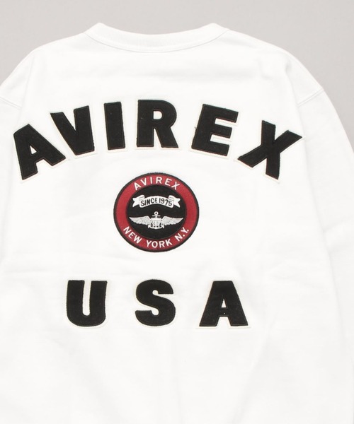 AVIREX(アヴィレックス)の「VARSITY LOGO CREW NECK SWEAT / バーシティ ロゴ クルーネック スウェット / AVIREX / アヴィレックス(スウェット・メンズ・グリーン/ブラック/ホワイト/オレンジ/その他・2XL/L/M/XL)」の20枚目の写真
