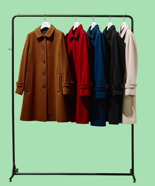 To b. by agnes b.（トゥービーバイアニエスベー）の「WT02 MANTEAU ニューピミリコ（ステンカラーコート・レディース・ブラウン系その他・36/38/40）」の13枚目の写真