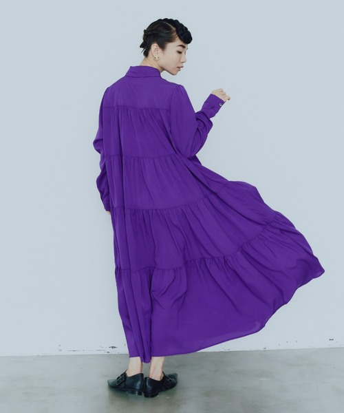 ⭐︎期間限定SALE⭐︎CADUNE 深VAラインワンピース セール】2サイズ展開/スリットキャミワンピース【WEB限定商品