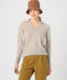 TOMORROWLAND | パフミックス ポロニット(ニット/セーター)