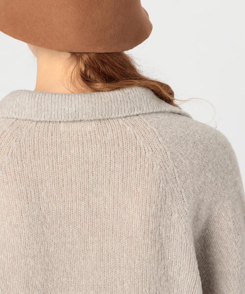 TOMORROWLAND （トゥモローランド）の「パフミックス ポロニット（ニット/セーター・レディース・ブラック系その他/ピンク系その他/ライトグレー・S）」の10枚目の写真