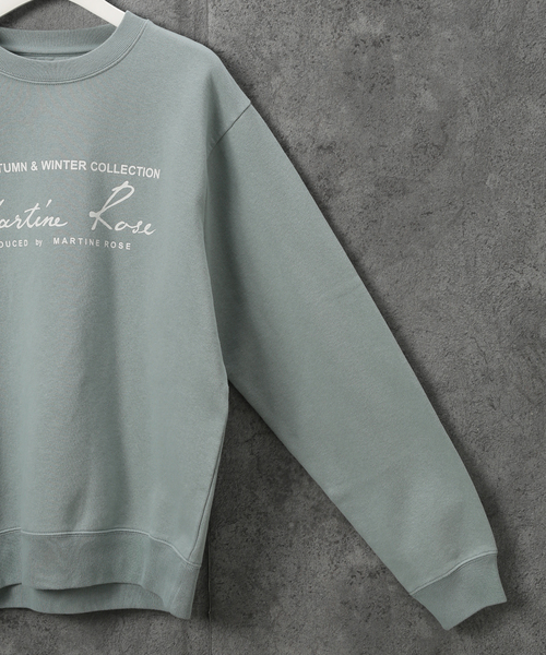 MARTINE ROSE（マーティンローズ）の「【MARTINEROSE / マーティンローズ】CLASSIC CREW（スウェット・メンズ・グリーン系その他・SMALL/MEDIUM）」の2枚目の写真