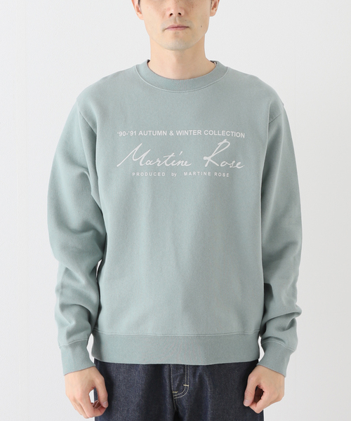MARTINE ROSE（マーティンローズ）の「【MARTINEROSE / マーティンローズ】CLASSIC CREW（スウェット・メンズ・グリーン系その他・SMALL/MEDIUM）」の3枚目の写真