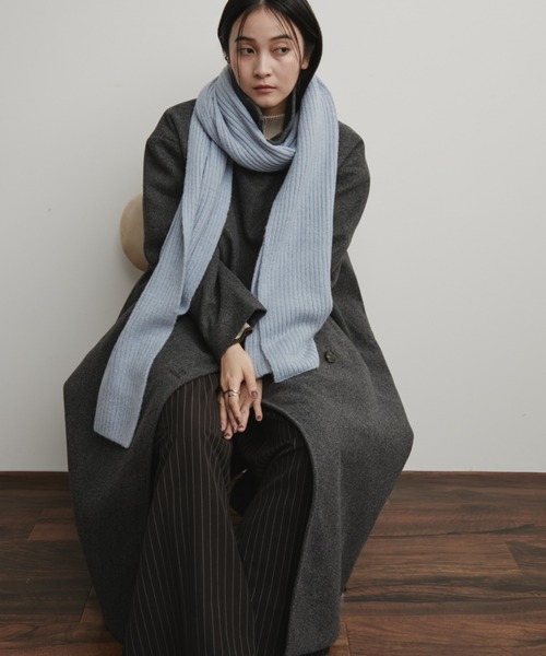 セール】スタンドカラー3WAYロングコート（ステンカラーコート）｜Aunt