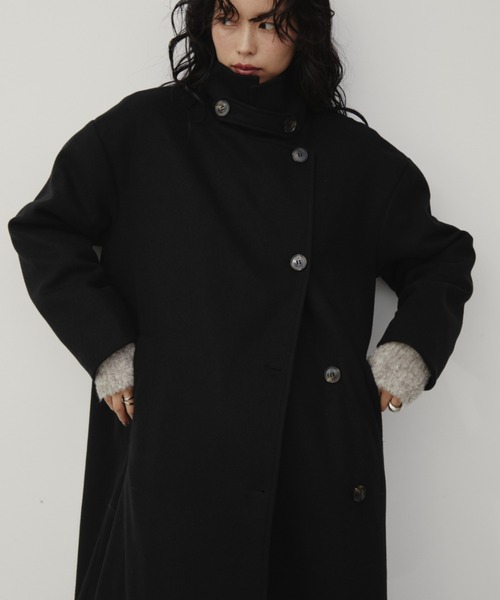 スタンドカラー3WAYロングコート（ステンカラーコート）｜Aunt Marie's
