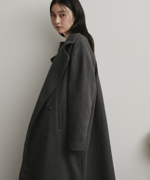 セール】スタンドカラー3WAYロングコート（ステンカラーコート）｜Aunt