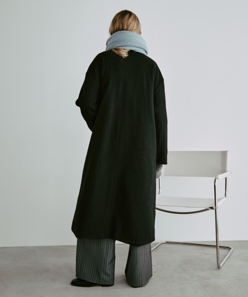 スタンドカラー3WAYロングコート（ステンカラーコート）｜Aunt Marie's