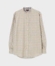 Paul Smith COLLECTION | ブラッシュドチェックバンドカラー シャツ / 2224367 259(シャツ/ブラウス)