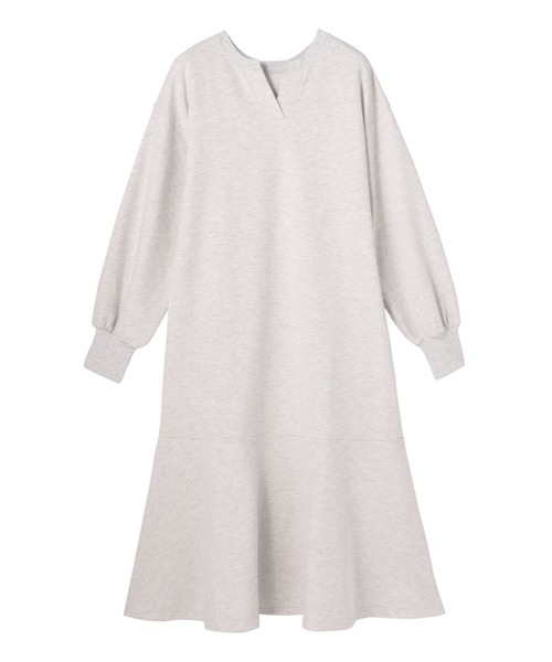 Settimissimo（セッティミッシモ）の「裏毛2WAYペプラムロングワンピース（ワンピース・レディース・ライトグレー/ブラック/モカ・FREE）」の18枚目の写真