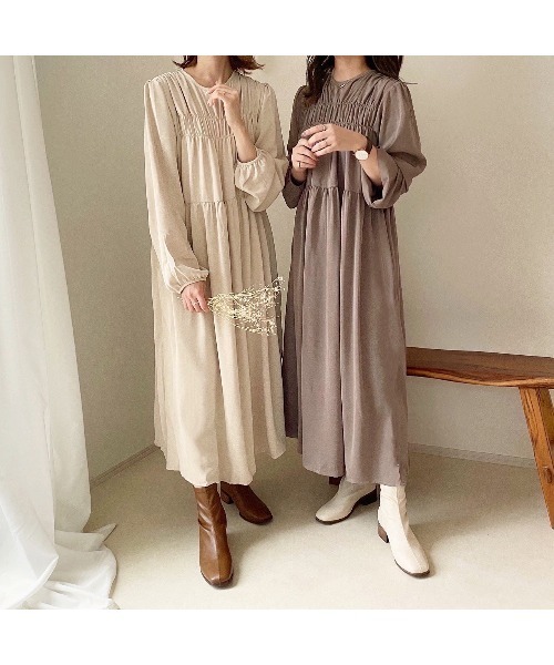 chocomee（チョコミー）の「wood short boots/ウッドショートブーツ（ブーツ・レディース・ブラウン/アイボリー・23.5/24/22.5/24.5）」の8枚目の写真