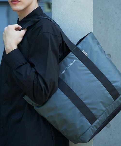 MICHAEL LINNELL（マイケル リンネル）の「MICHAEL LINNELL Tote / マイケル リンネル トート（トートバッグ・メンズ・グレー/ブラック/ネイビー・ONE SIZE）」の4枚目の写真