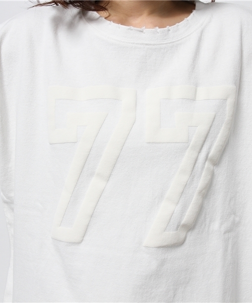 WHO'S WHO gallery（フーズフーギャラリー）の「【THE BIG】77ビッグTEE（Tシャツ/カットソー・レディース・ホワイト/ブラック/カーキ・FREE）」の11枚目の写真