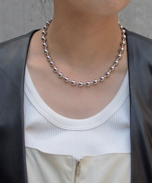 Marient(マリエント)の「Ball Chain Necklace #2(ネックレス・レディース・シルバー・FREE)」の4枚目の写真