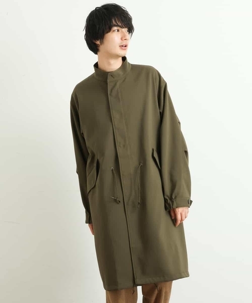 a.v.v(アーヴェヴェ)の「ワイドシルエットスタンドモッズコート(モッズコート・メンズ・グリーン・46/48)」の6枚目の写真
